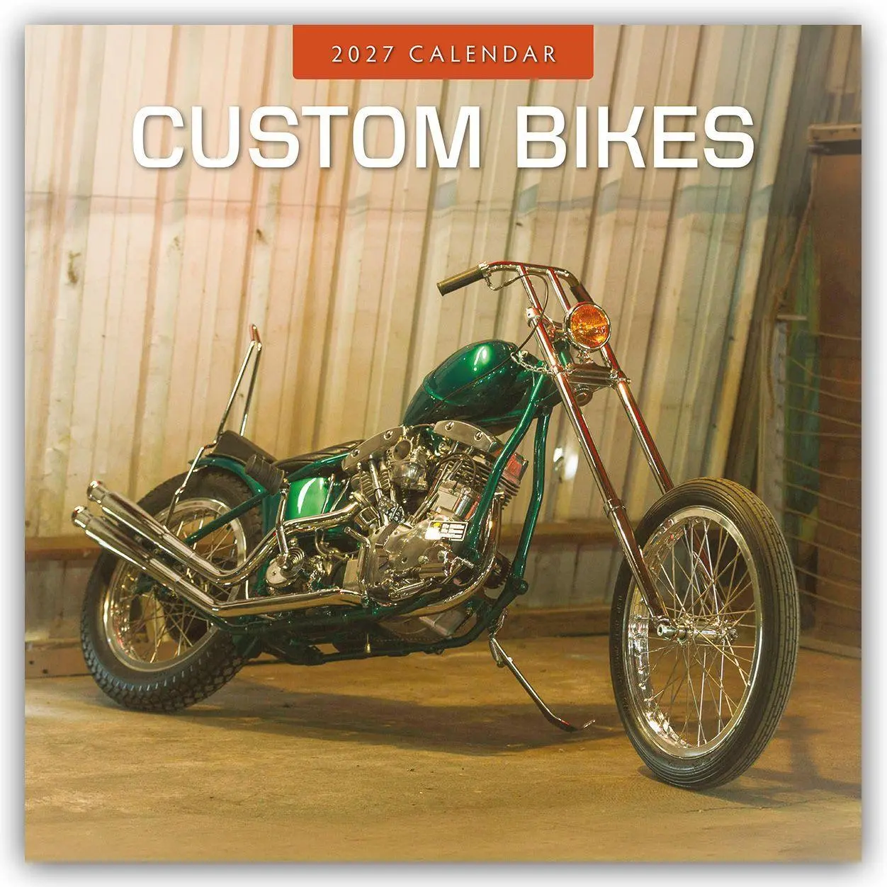 Cover: 9781837016334 | Custom Bikes - Umgebaute Motorräder 2027 - 16-Monatskalender | Red
