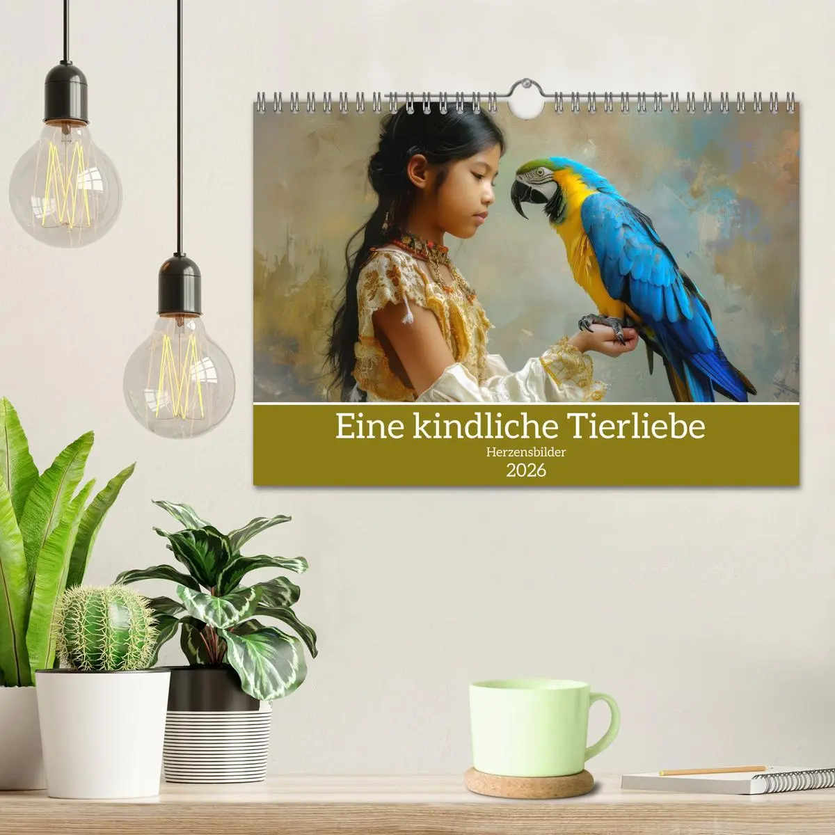Bild: 9783457726334 | Eine kindliche Tierliebe - Herzensbilder (Wandkalender 2026 DIN A4...