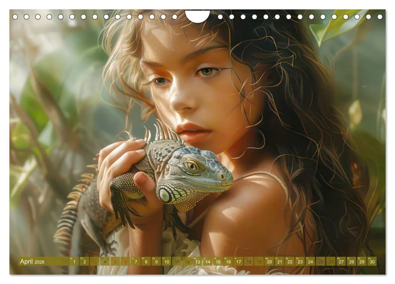 Bild: 9783457726334 | Eine kindliche Tierliebe - Herzensbilder (Wandkalender 2026 DIN A4...