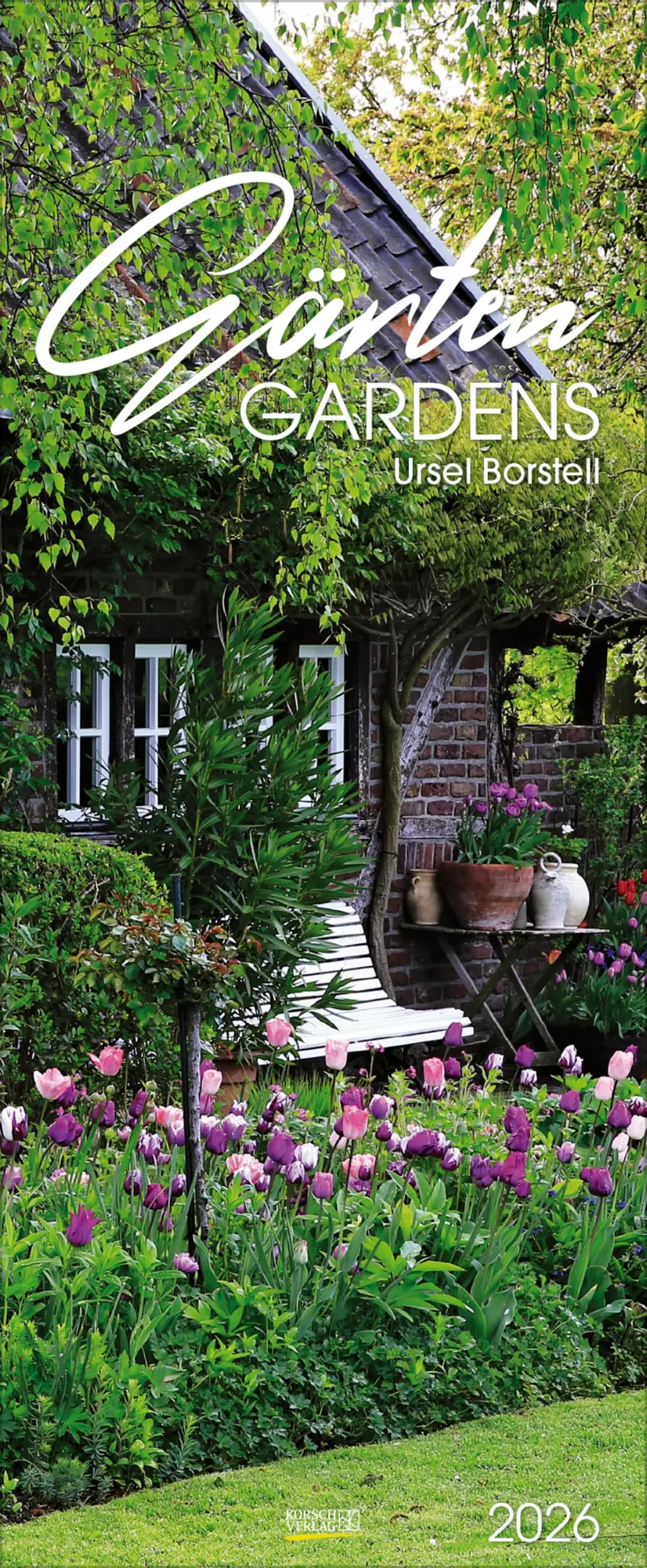 Cover: 9783731886334 | Gärten 2026 | Verlag Korsch | Kalender | Spiralbindung | 14 S. | 2026