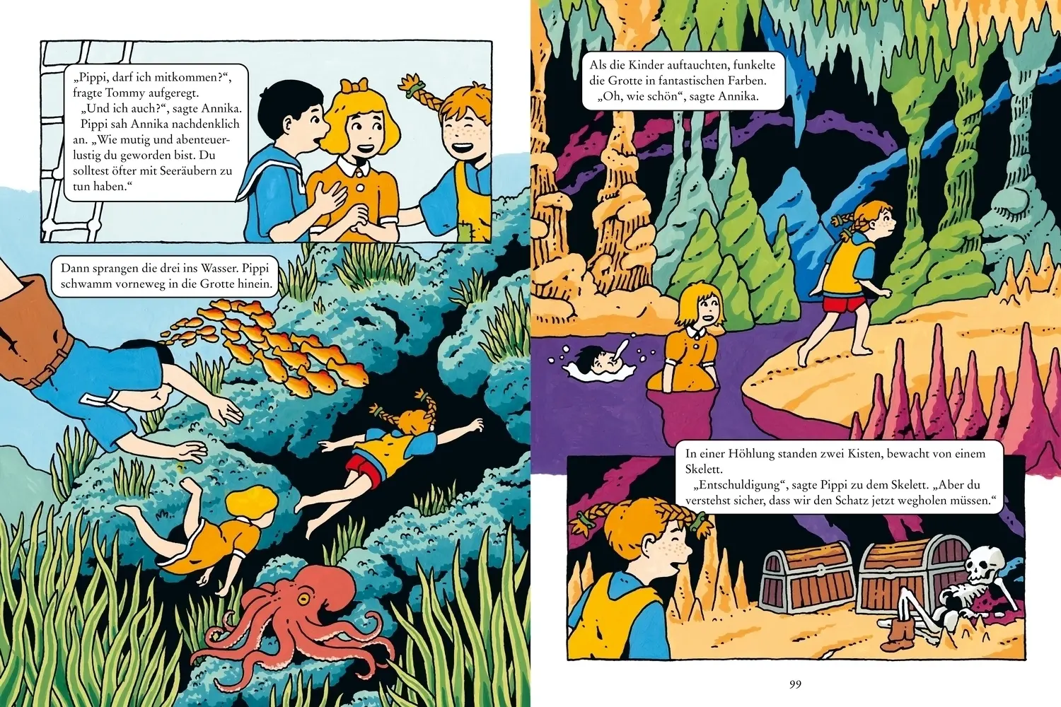 Rückseite: 9783751206334 | Pippi auf den sieben Meeren | Comic | Astrid Lindgren | Buch | 128 S.