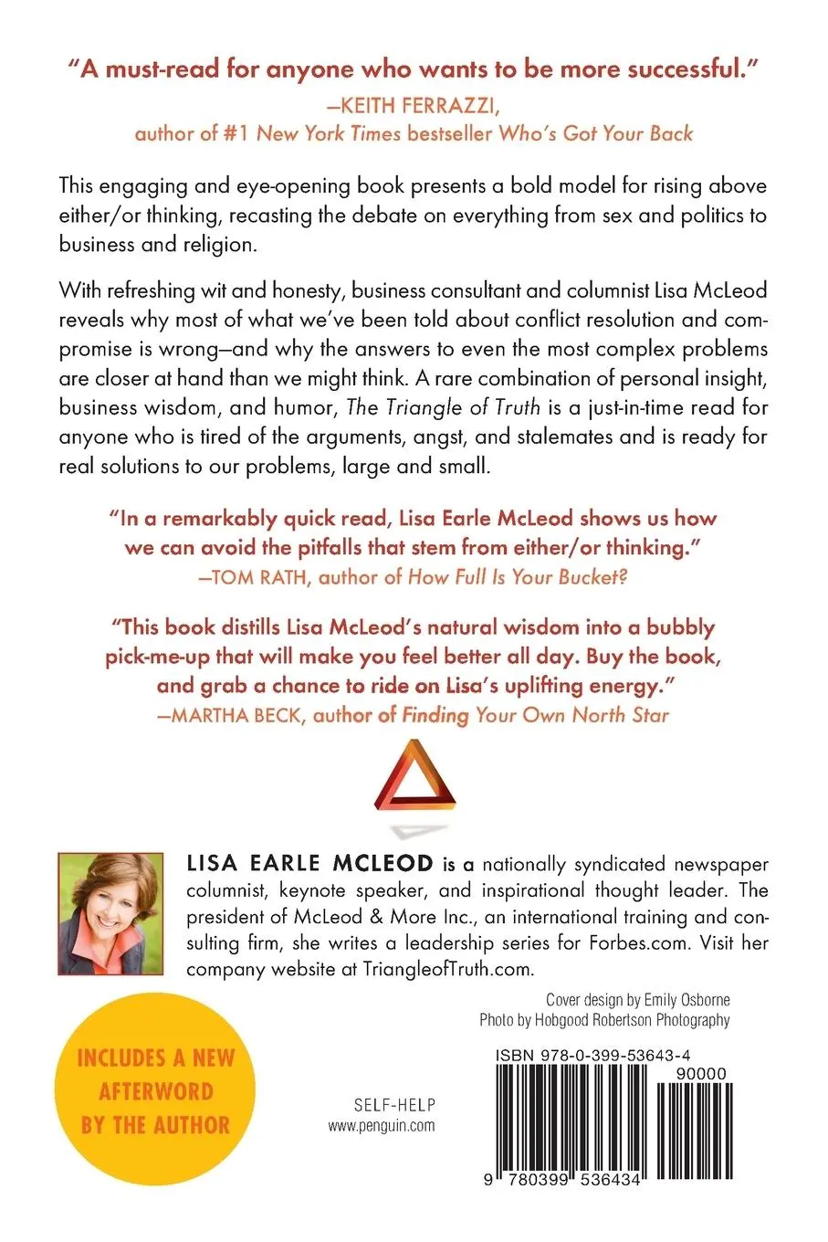Rückseite: 9780399536434 | The Triangle of Truth | Lisa Earle Mcleod | Taschenbuch | Englisch