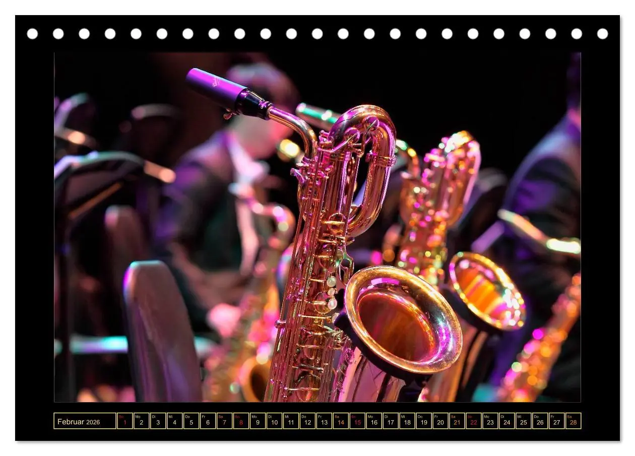 Bild: 9783516046434 | Saxophon - schön und sexy (Tischkalender 2026 DIN A5 quer),...