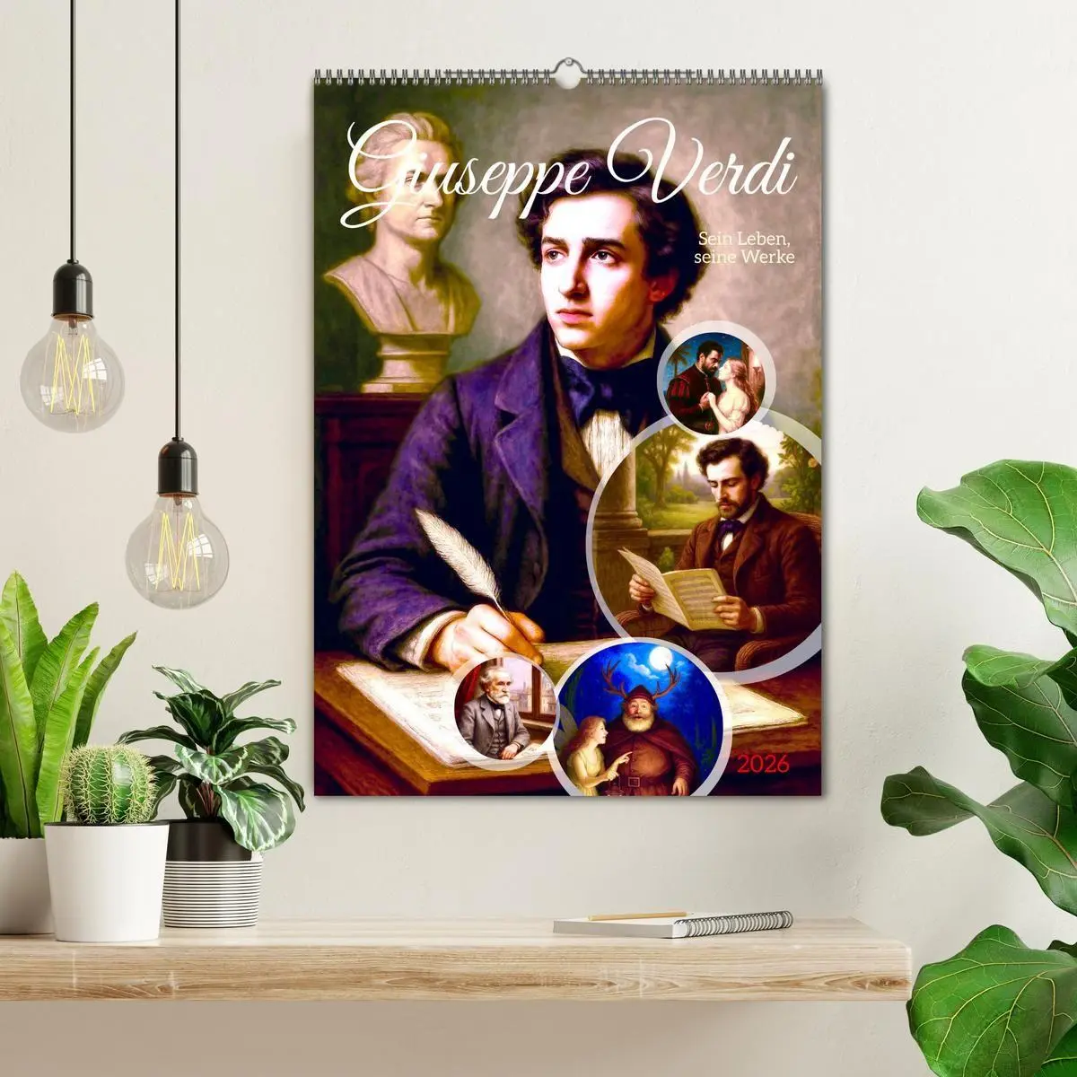 Bild: 9783516666434 | Giuseppe Verdi (Wandkalender 2026 DIN A2 hoch), CALVENDO...