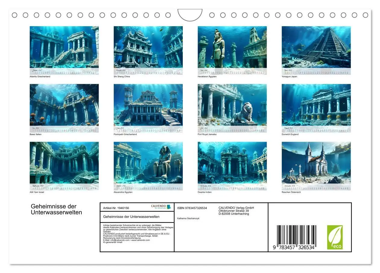 Bild: 9783457326534 | Geheimnisse der Unterwasserwelten (Wandkalender 2026 DIN A4 quer),...