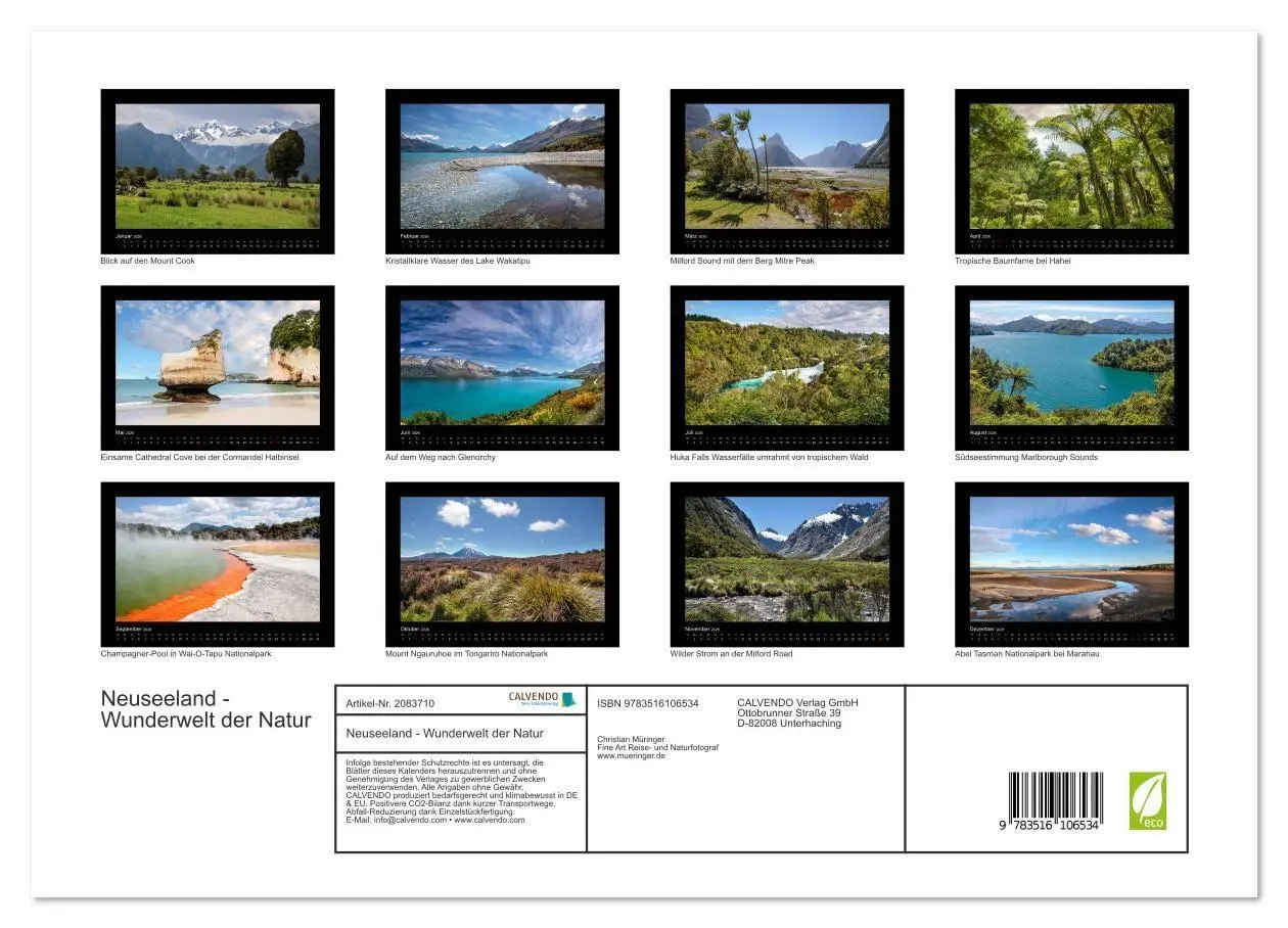 Bild: 9783516106534 | Neuseeland - Wunderwelt der Natur (hochwertiger Premium...
