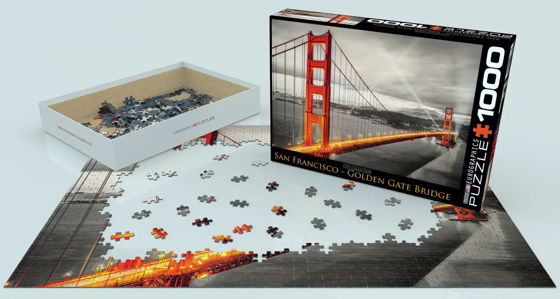 Bild: 628136106634 | Golden Gate Brücke (Puzzle) | Spiel | In Spielebox | 6000-0663 | 2021