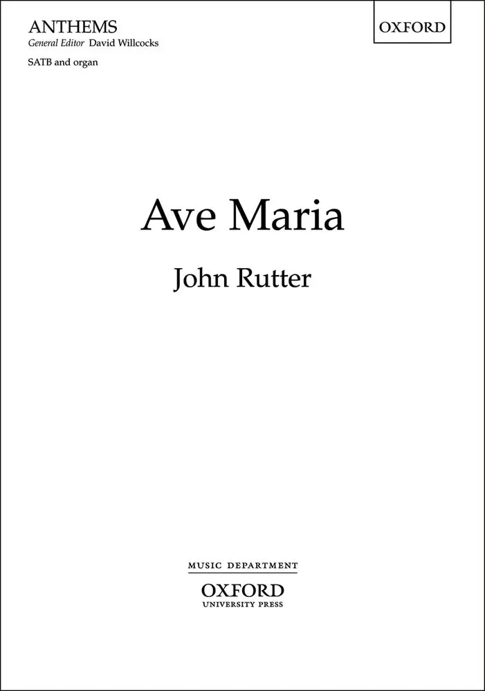 Cover: 9780193356634 | Ave Maria | John Rutter | Noten | Buch | 2006 | EAN 9780193356634