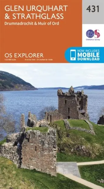 Cover: 9780319246634 | Glen Urquhart and Strathglass | Ordnance Survey | (Land-)Karte | 2015