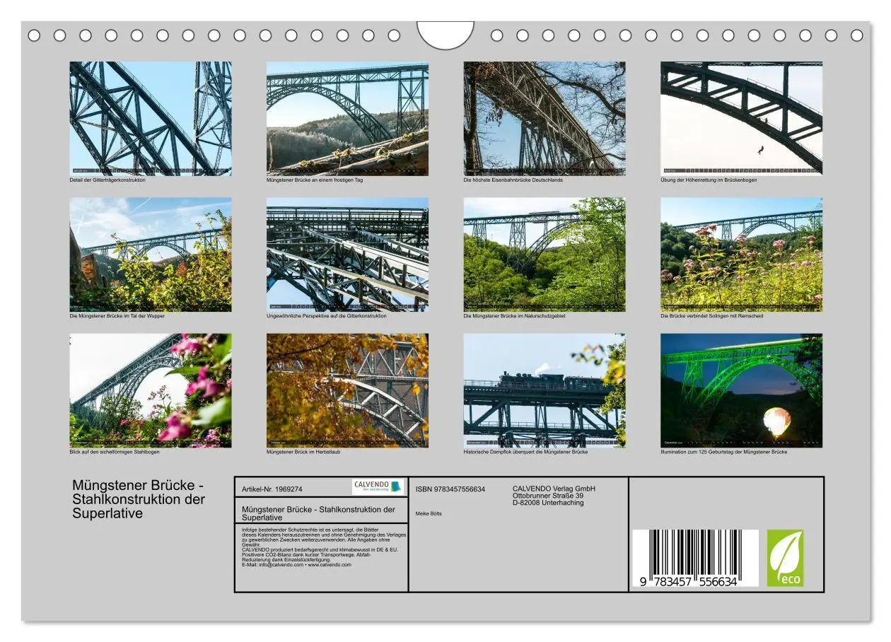 Bild: 9783457556634 | Müngstener Brücke - Stahlkonstruktion der Superlative (Wandkalender...