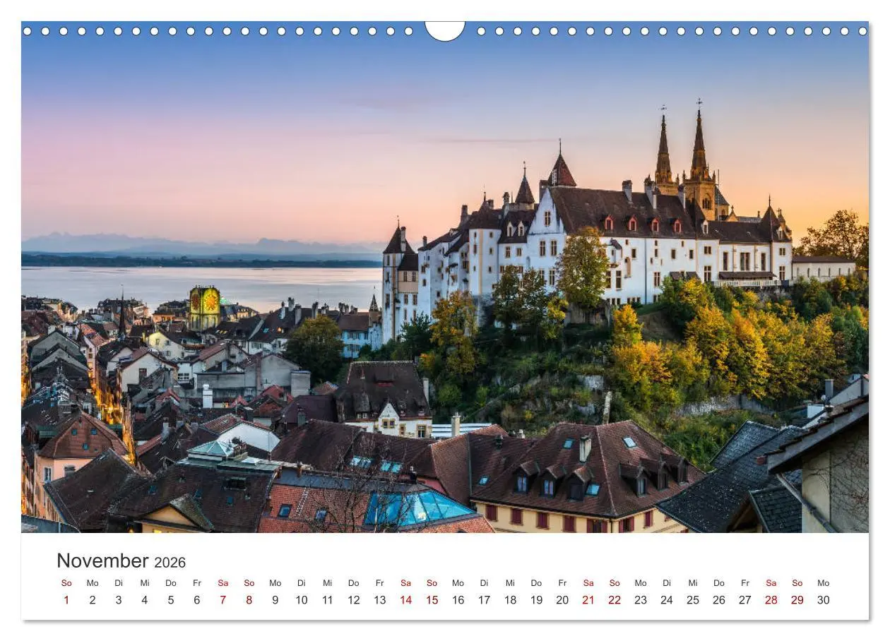 Bild: 9783457936634 | Schweiz - Die schönsten Städte (Wandkalender 2026 DIN A3 quer),...