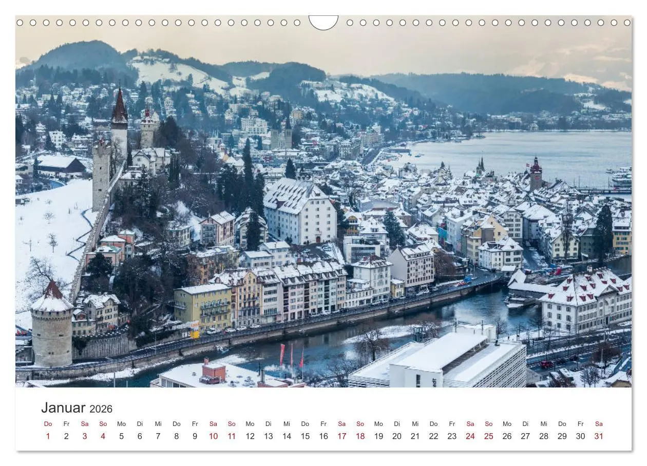 Bild: 9783457936634 | Schweiz - Die schönsten Städte (Wandkalender 2026 DIN A3 quer),...