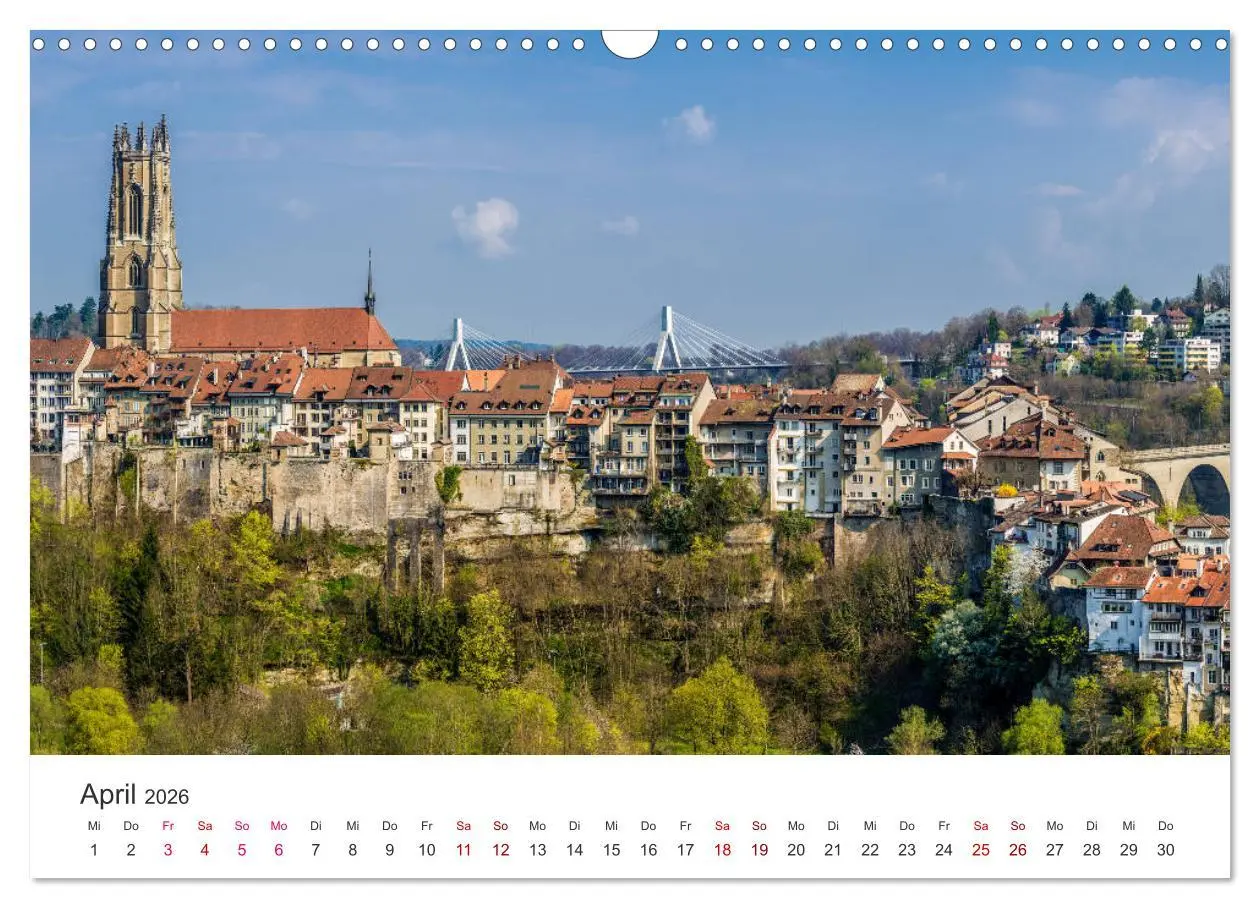 Bild: 9783457936634 | Schweiz - Die schönsten Städte (Wandkalender 2026 DIN A3 quer),...