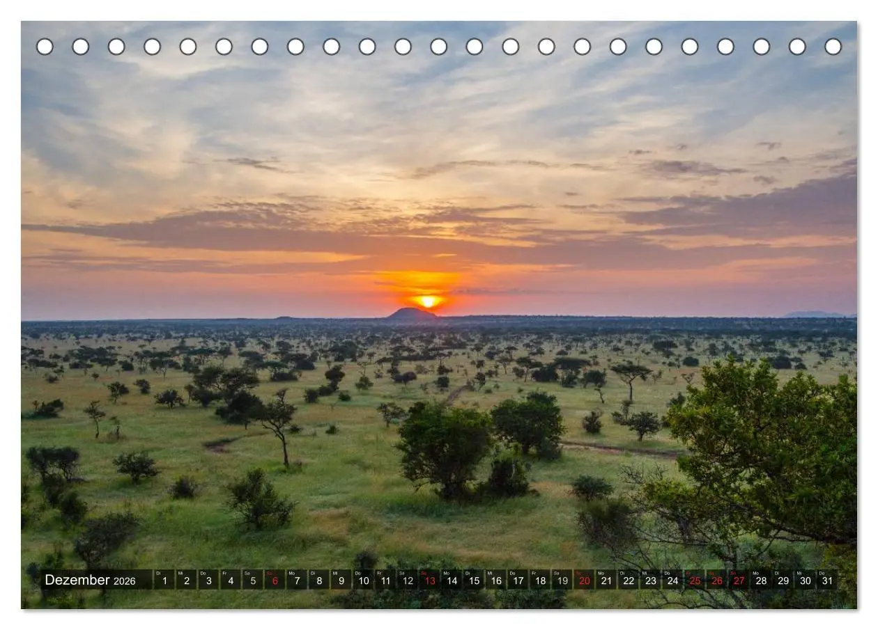 Bild: 9783516196634 | Abenteuer Tansania, Afrika (Tischkalender 2026 DIN A5 quer),...