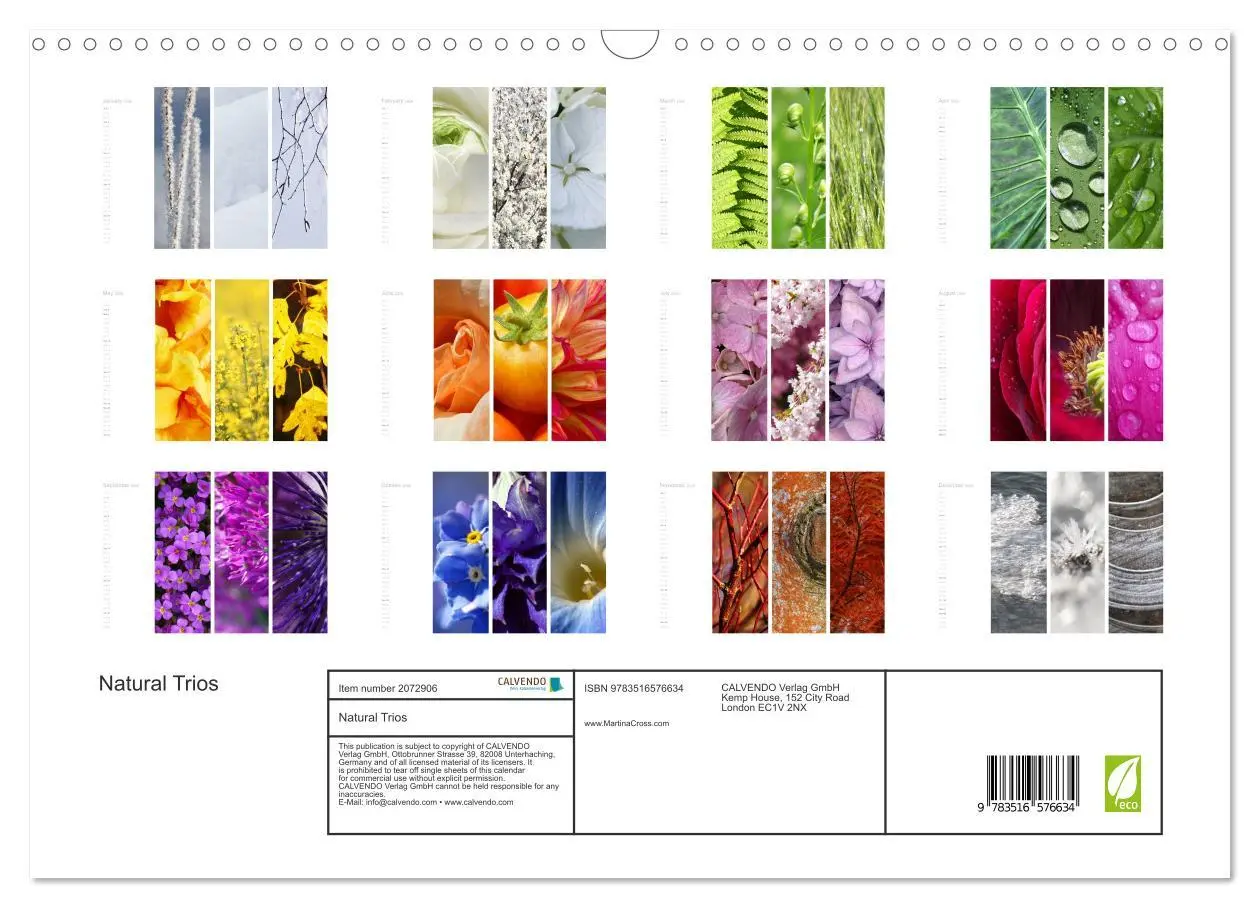 Bild: 9783516576634 | Natural Trios (Wall Calendar 2026 DIN A3 landscape), CALVENDO 12...