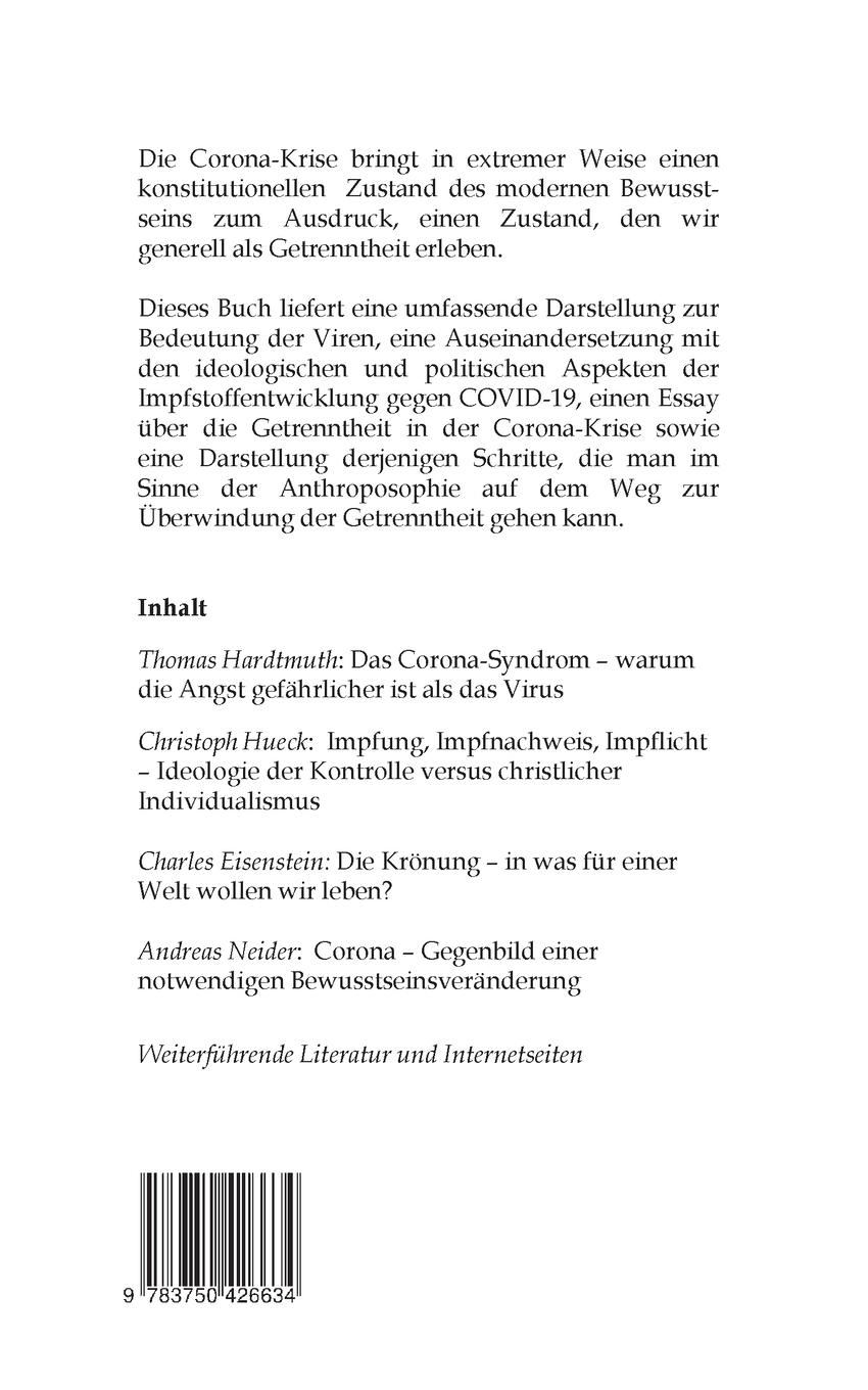 Rückseite: 9783750426634 | Corona und die Überwindung der Getrenntheit | Eisenstein (u. a.)