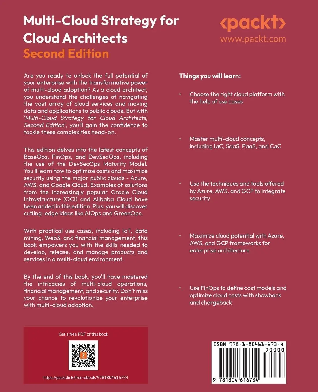 Rückseite: 9781804616734 | Multi-Cloud Strategy for Cloud Architects - Second Edition | Mulder