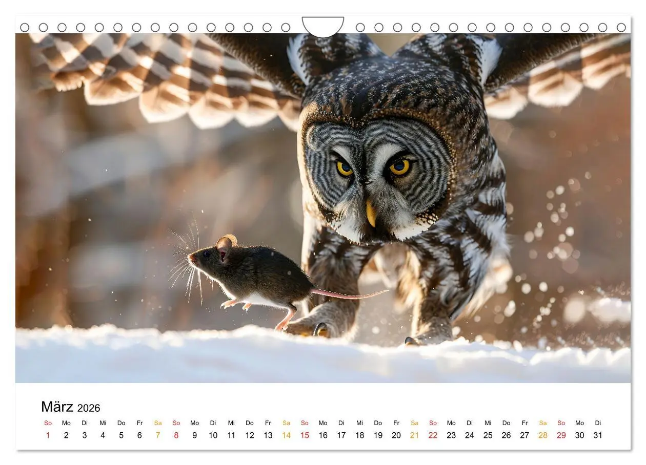 Bild: 9783457306734 | Im Reich der Eulen (Wandkalender 2026 DIN A4 quer), CALVENDO...