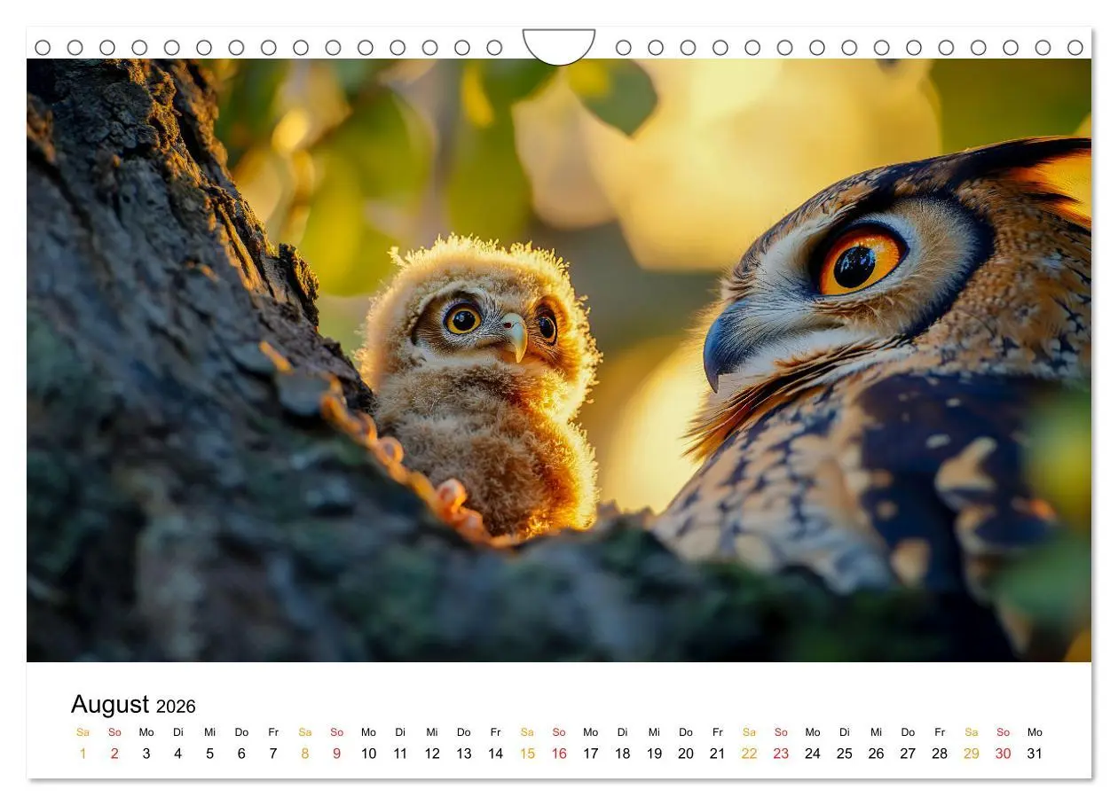 Bild: 9783457306734 | Im Reich der Eulen (Wandkalender 2026 DIN A4 quer), CALVENDO...