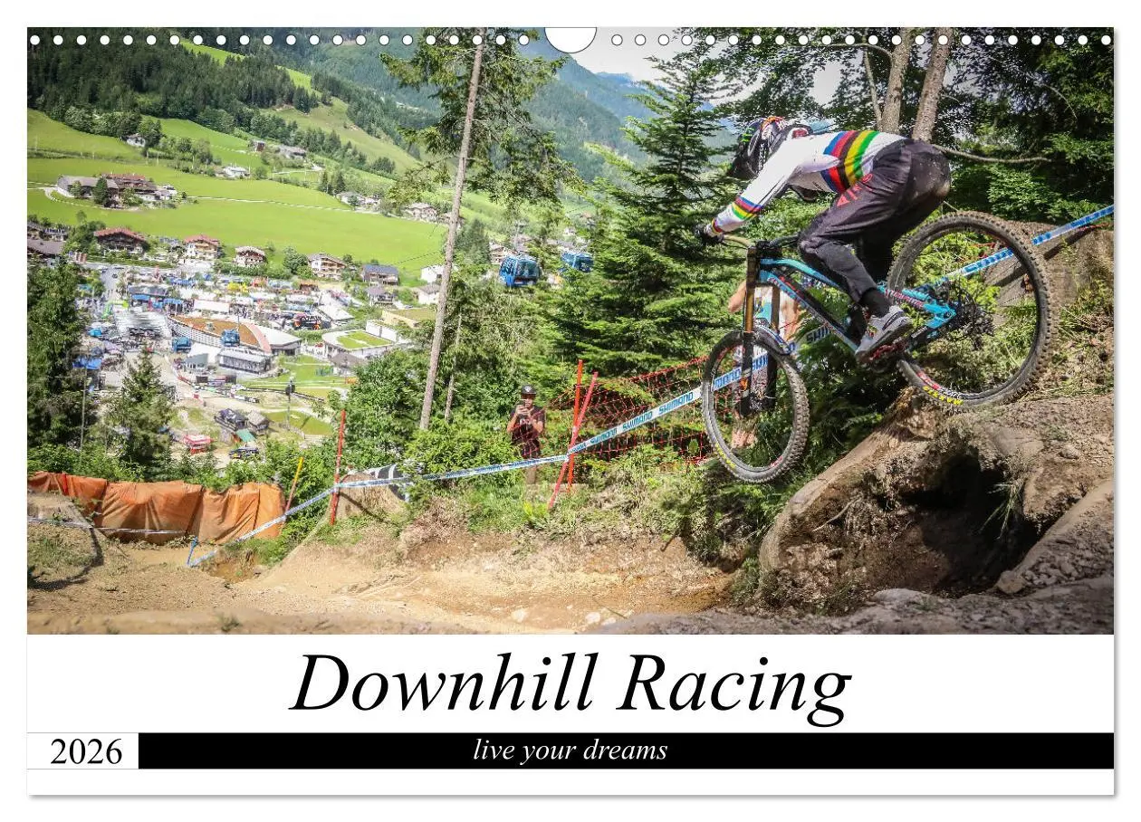 Cover: 9783457856734 | Downhill Racing (Wandkalender 2026 DIN A3 quer), CALVENDO...