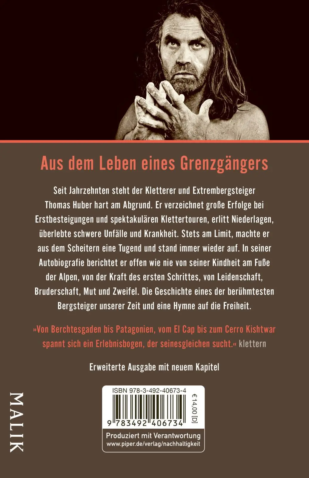 Rückseite: 9783492406734 | In den Bergen ist Freiheit | Thomas Huber | Taschenbuch | 384 S.