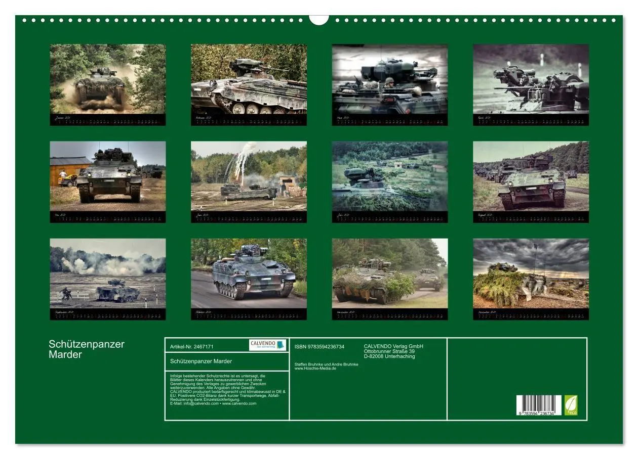 Bild: 9783594236734 | Schützenpanzer Marder (Wandkalender 2027 DIN A2 quer), CALVENDO...