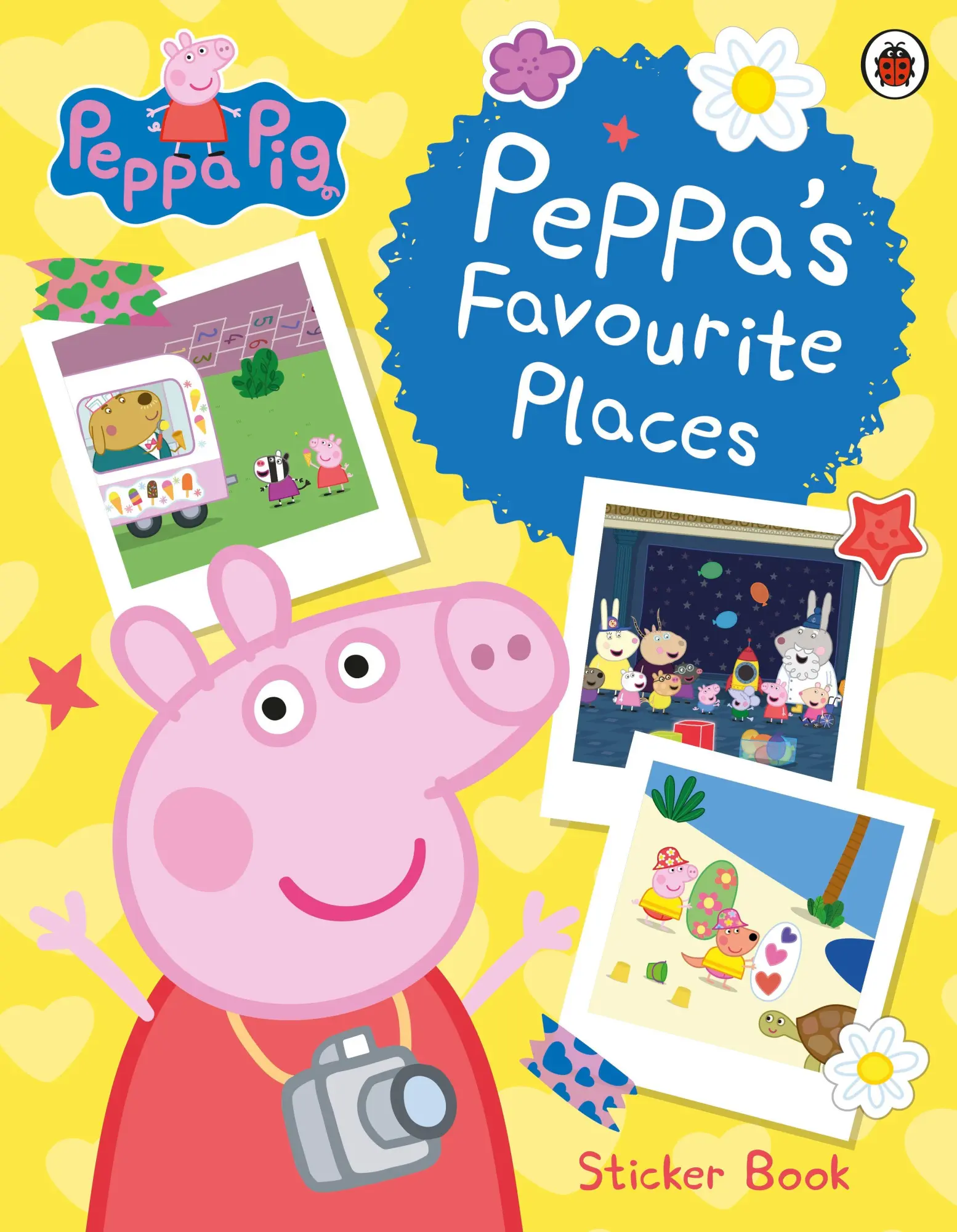 Cover: 9780241606834 | Peppa Pig: Peppa's Favourite Places | Sticker Scenes Book | Peppa Pig