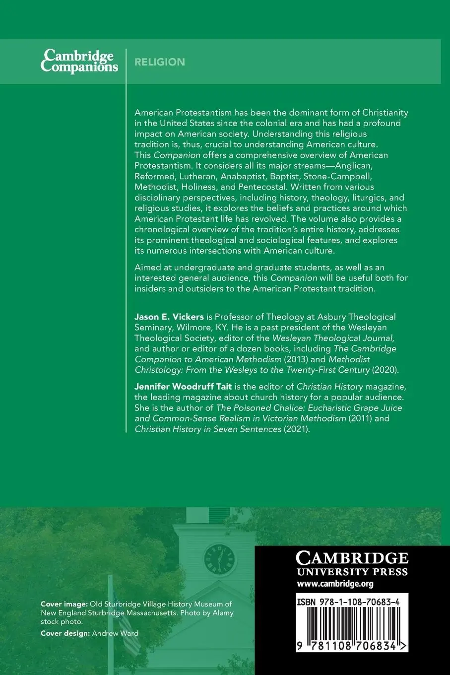 Rückseite: 9781108706834 | The Cambridge Companion to American Protestantism | Vickers (u. a.)