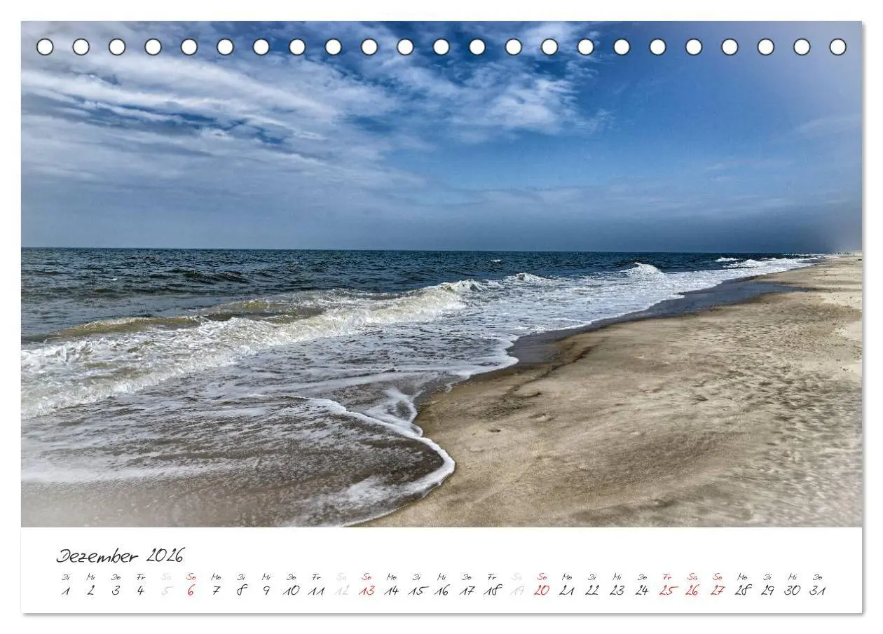 Bild: 9783516176834 | Sylt (Tischkalender 2026 DIN A5 quer), CALVENDO Monatskalender | 2026