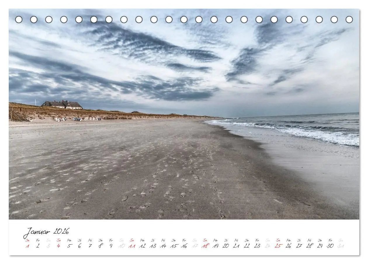 Bild: 9783516176834 | Sylt (Tischkalender 2026 DIN A5 quer), CALVENDO Monatskalender | 2026