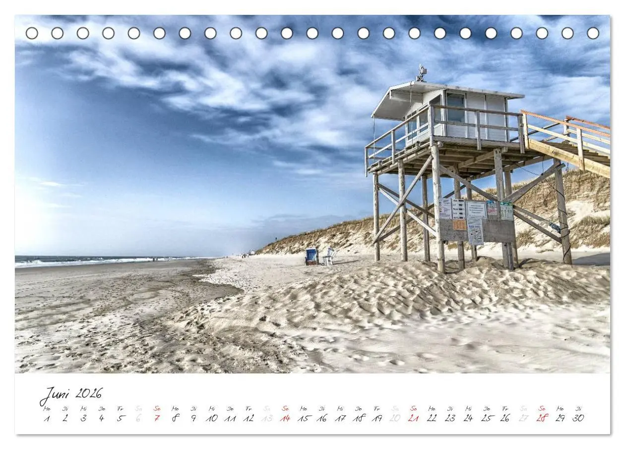 Bild: 9783516176834 | Sylt (Tischkalender 2026 DIN A5 quer), CALVENDO Monatskalender | 2026