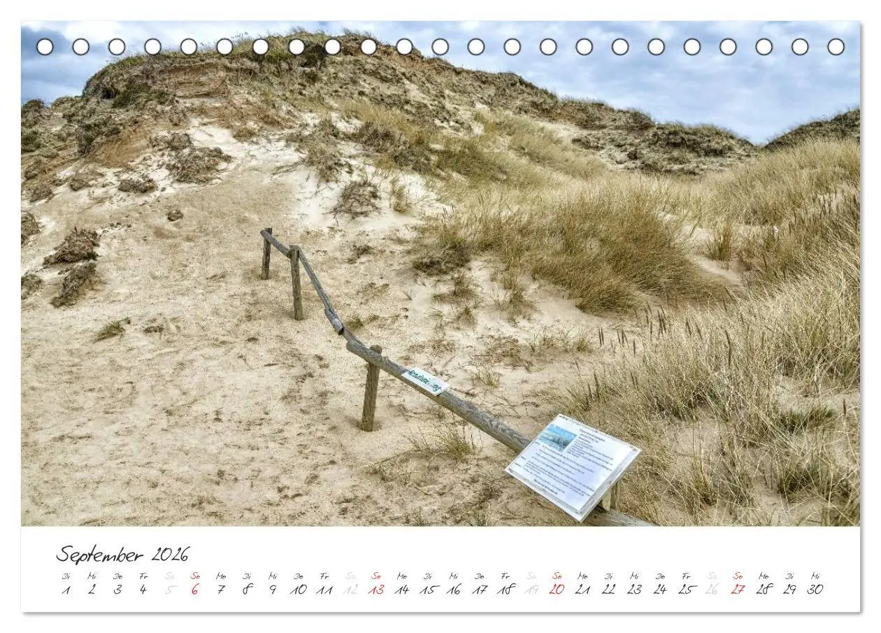 Bild: 9783516176834 | Sylt (Tischkalender 2026 DIN A5 quer), CALVENDO Monatskalender | 2026