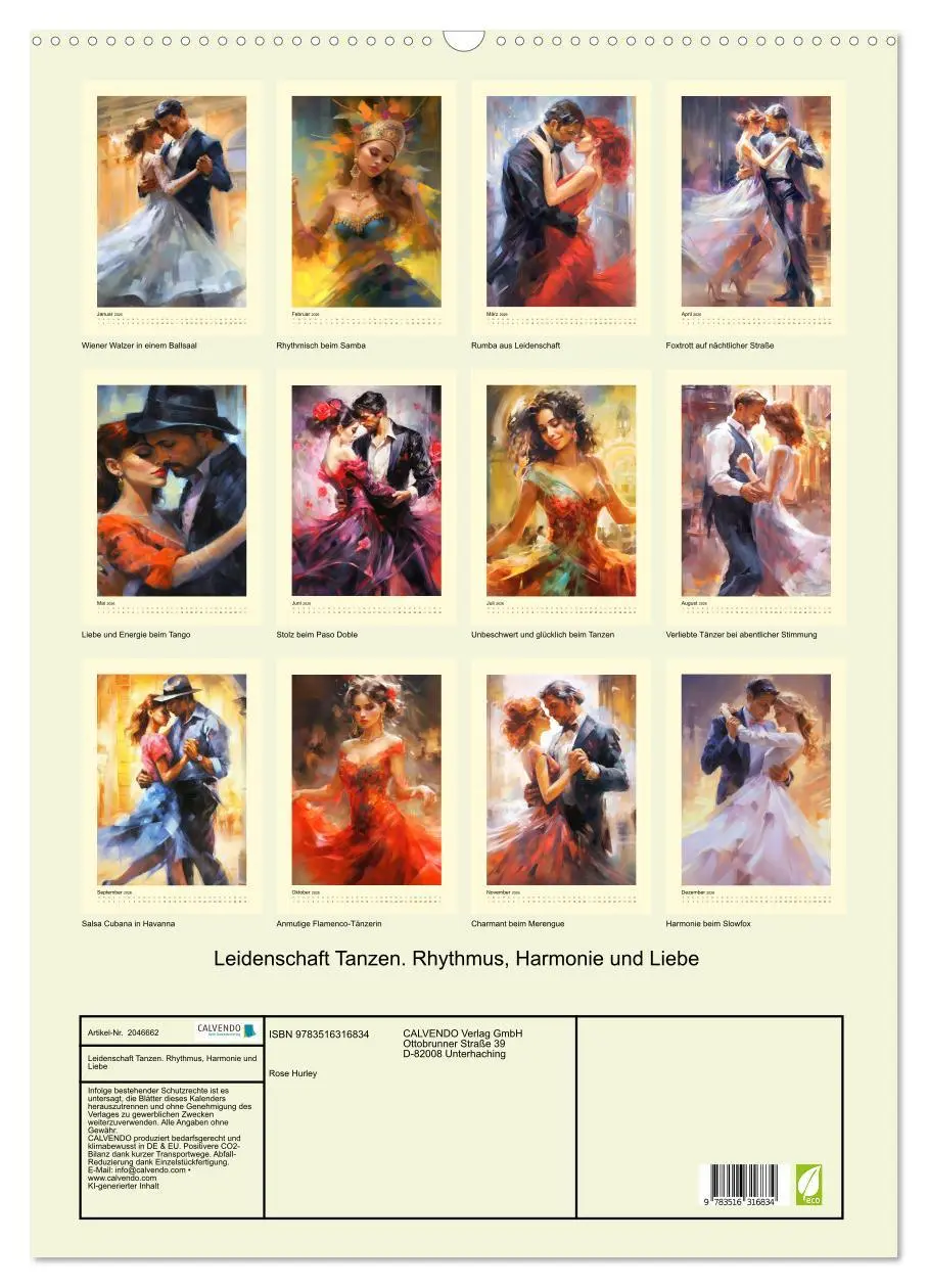 Bild: 9783516316834 | Leidenschaft Tanzen. Rhythmus, Harmonie und Liebe (Wandkalender...