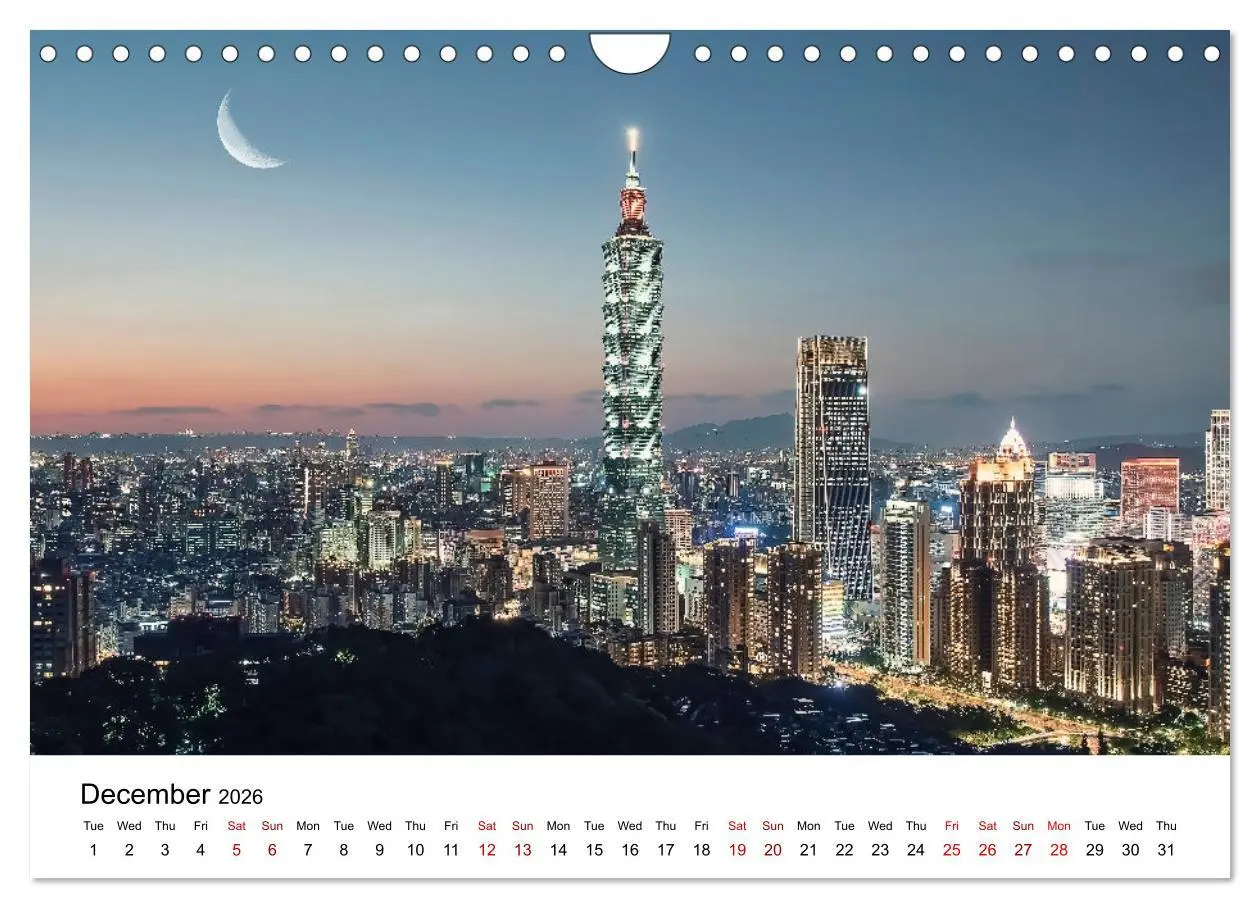 Bild: 9783516556834 | A Journey In Taipei (Wall Calendar 2026 DIN A4 landscape), CALVENDO...