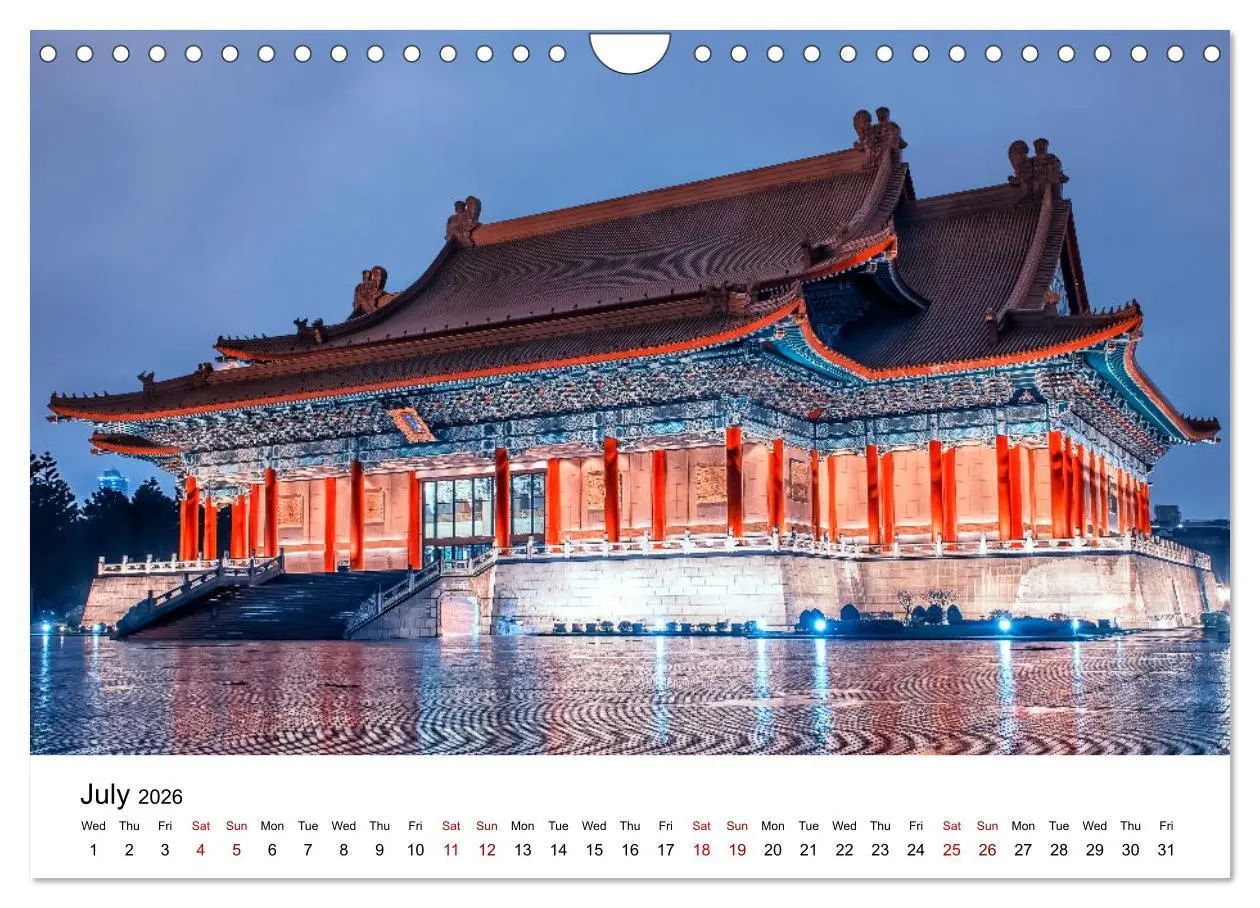 Bild: 9783516556834 | A Journey In Taipei (Wall Calendar 2026 DIN A4 landscape), CALVENDO...