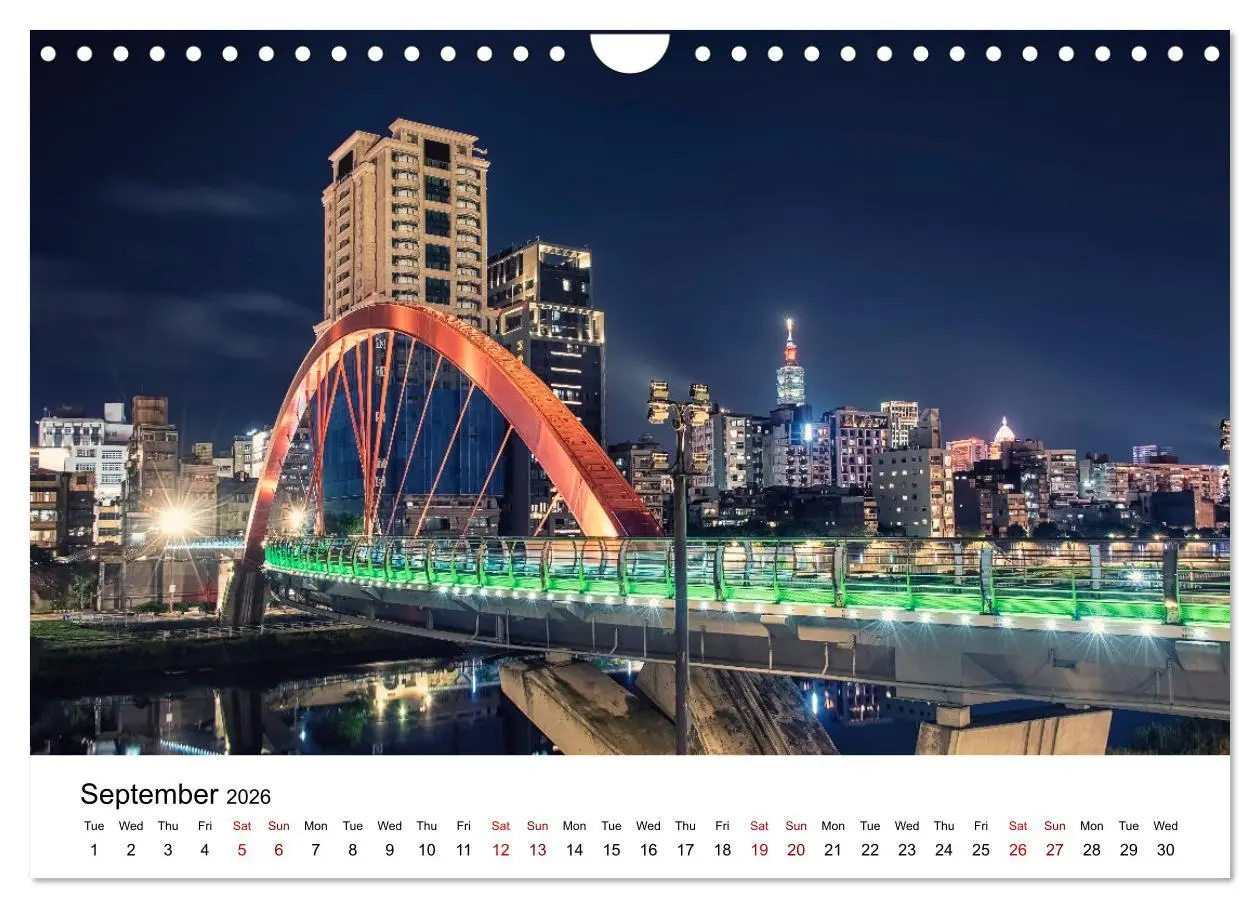 Bild: 9783516556834 | A Journey In Taipei (Wall Calendar 2026 DIN A4 landscape), CALVENDO...