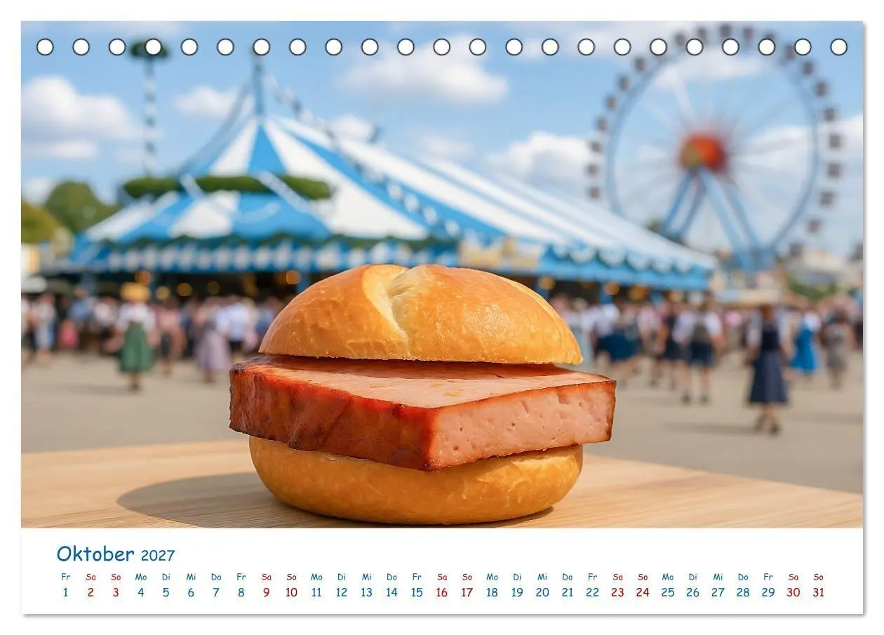 Bild: 9783516866834 | Leberkäse-Kalender - Die Leberkässemmel aus Bayern (Tischkalender...