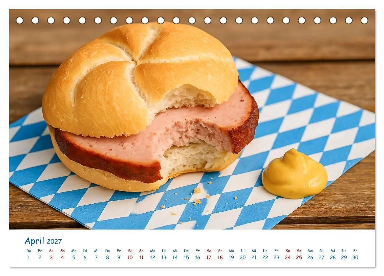 Bild: 9783516866834 | Leberkäse-Kalender - Die Leberkässemmel aus Bayern (Tischkalender...