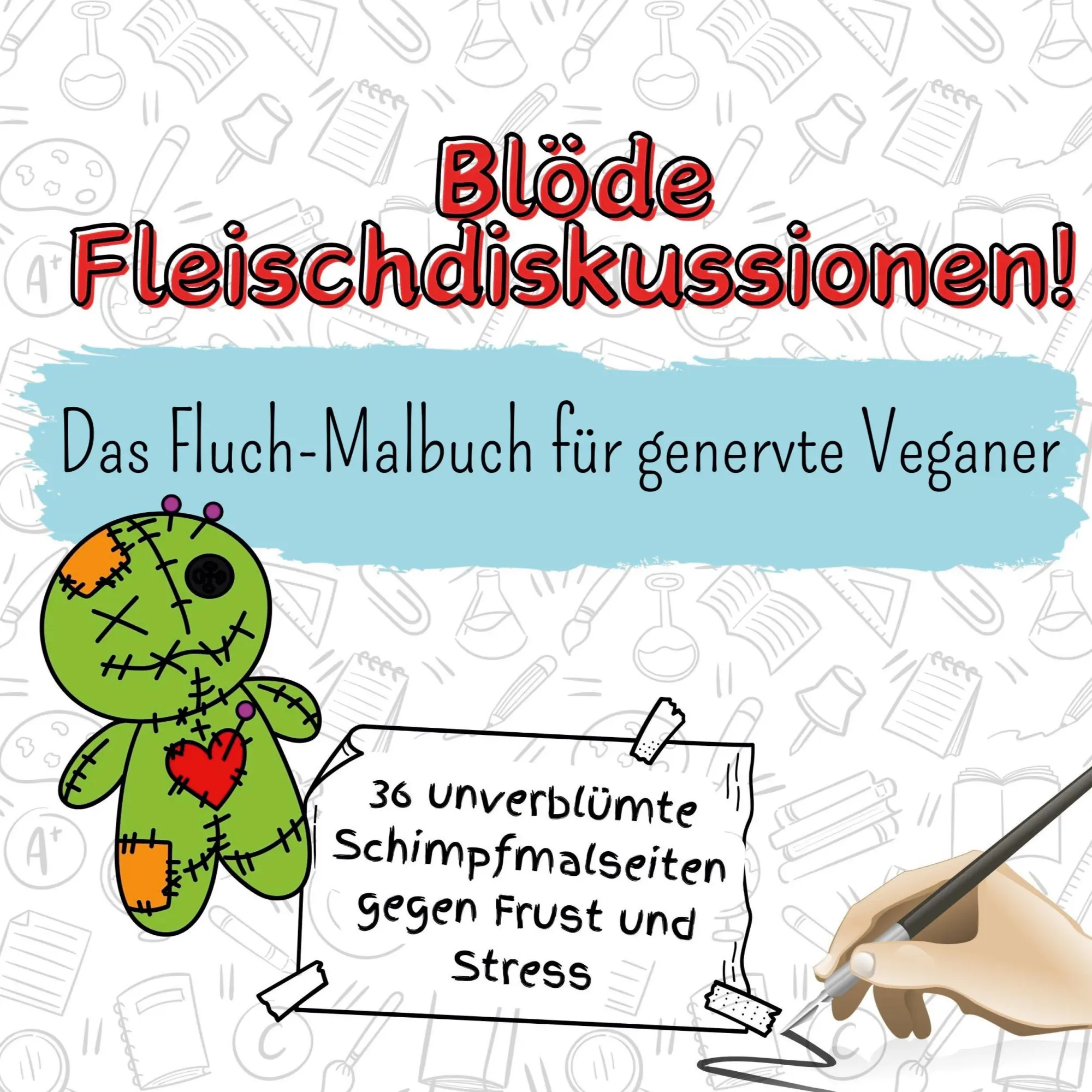 Cover: 9783759106834 | Blöde Fleischdiskussionen! | Das Fluch-Malbuch für genervte Veganer