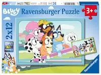 Cover: 4005556056934 | Kinderpuzzle 2x12 Teile - Spaß mit Bluey | Spiel | 05693 | Deutsch