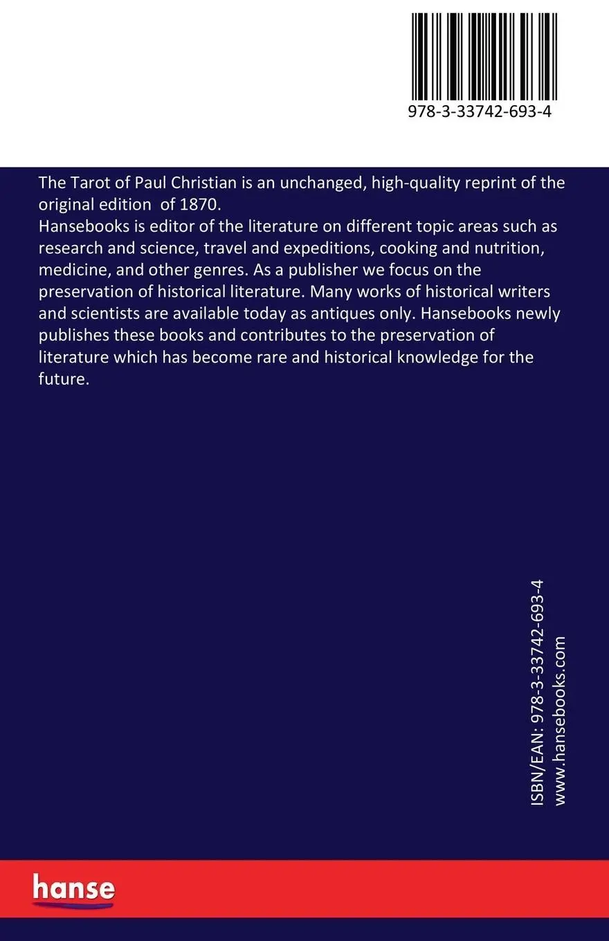 Rückseite: 9783337426934 | The Tarot of Paul Christian | Anonymous | Taschenbuch | 52 S. | 2018