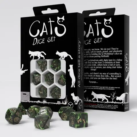 Cover: 5907699497034 | Cats Dice Set: Pixel | Q-Workshop | EAN 5907699497034