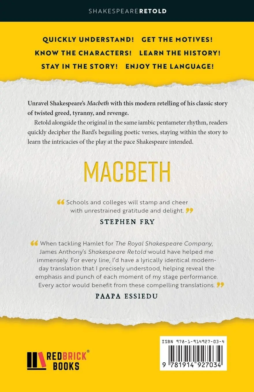 Rückseite: 9781914927034 | Macbeth | Shakespeare Retold | William Shakespeare (u. a.) | Buch