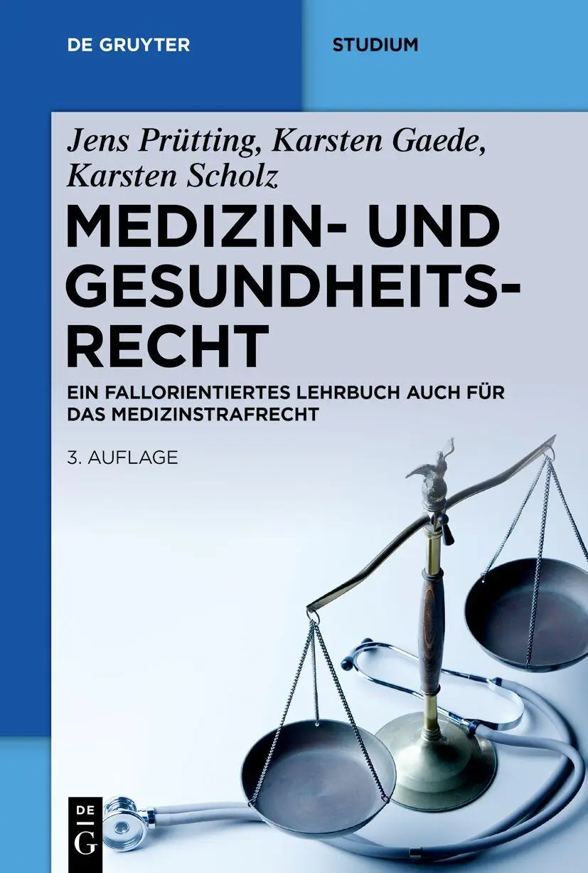 Cover: 9783111047034 | Medizin- und Gesundheitsrecht | Jens Prütting (u. a.) | Taschenbuch