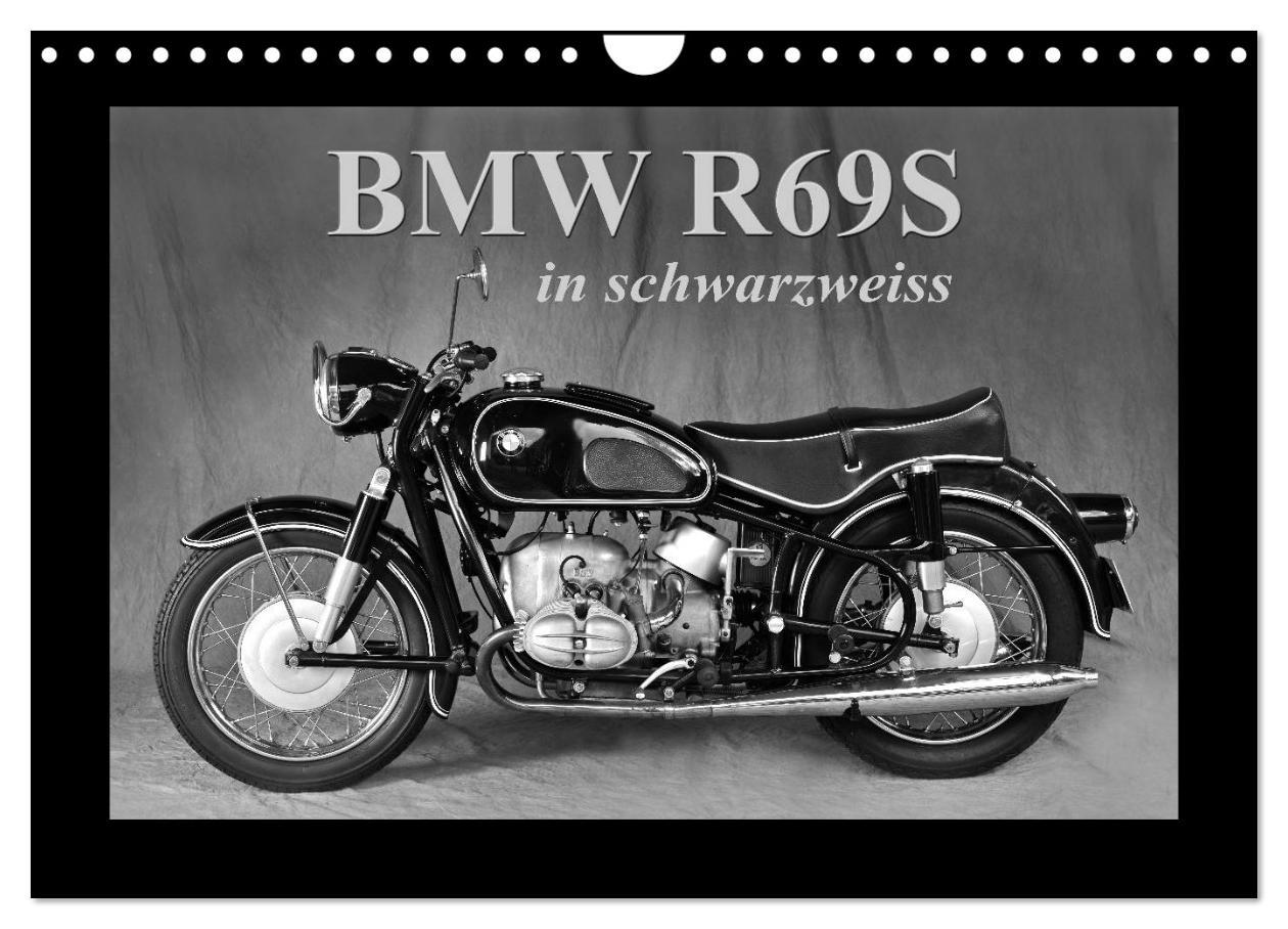 Cover: 9783435567034 | BMW R69S in schwarzweiss (Wandkalender 2025 DIN A4 quer), CALVENDO...