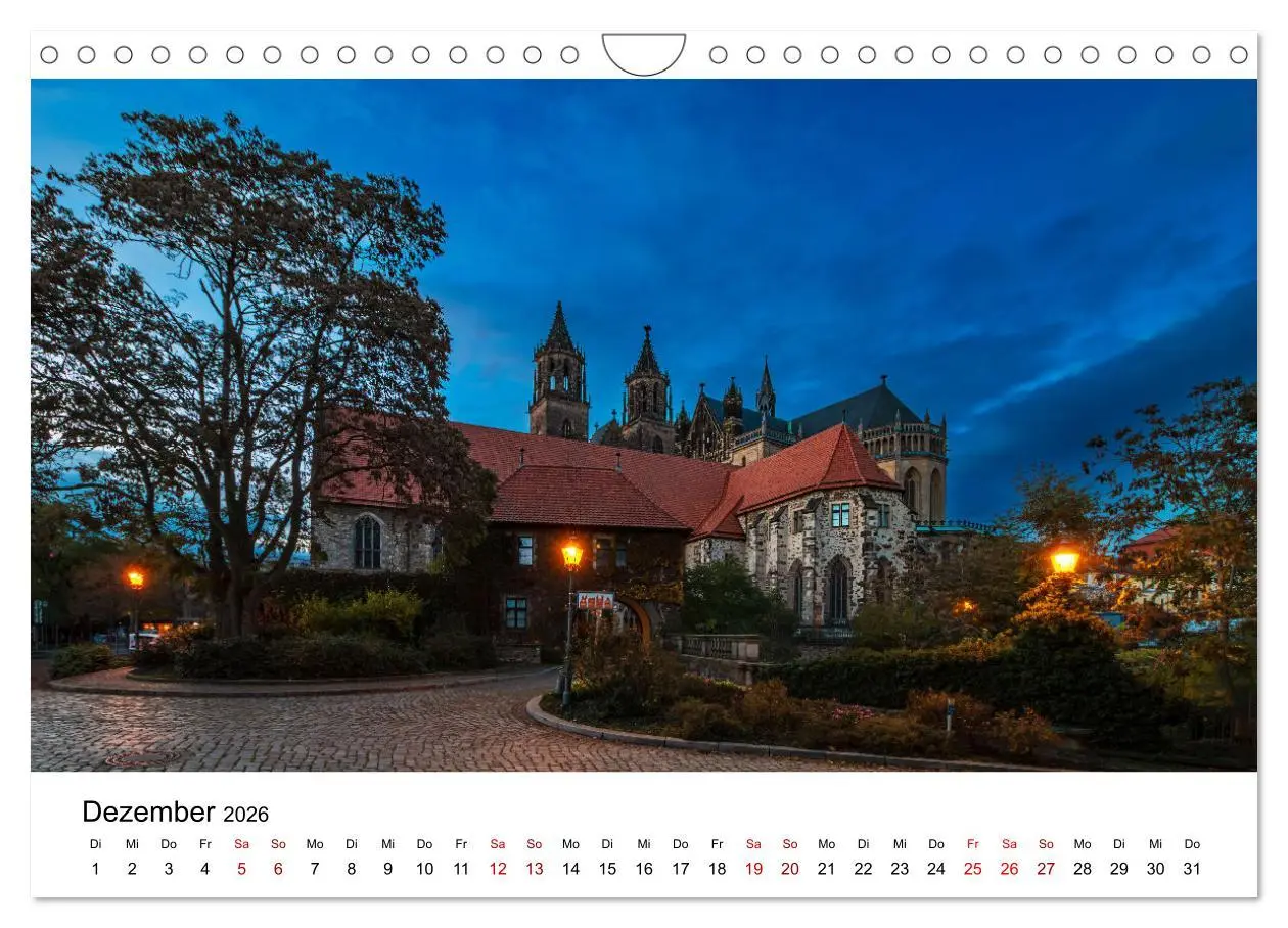 Bild: 9783457347034 | Auf den Spuren der Romanik zur blauen Stunde (Wandkalender 2026 DIN...