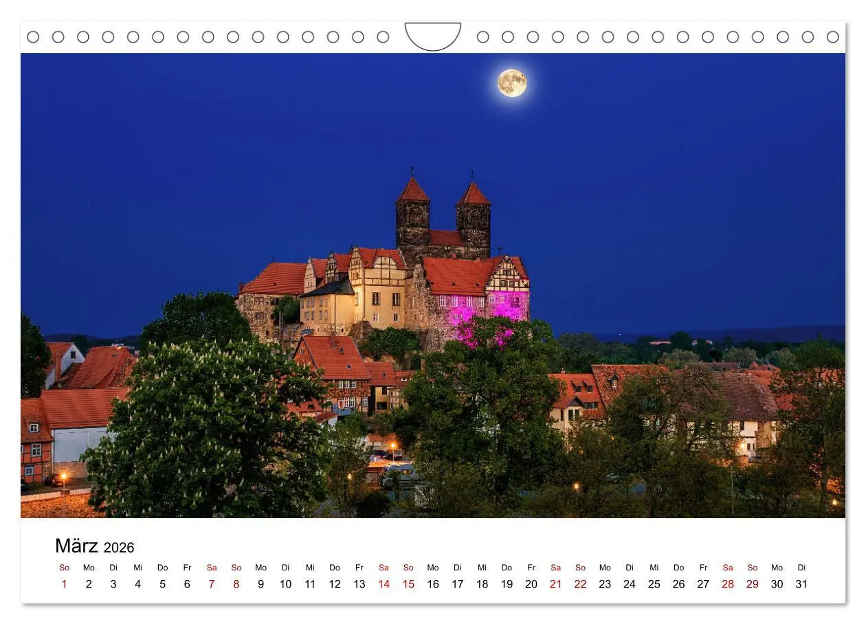 Bild: 9783457347034 | Auf den Spuren der Romanik zur blauen Stunde (Wandkalender 2026 DIN...