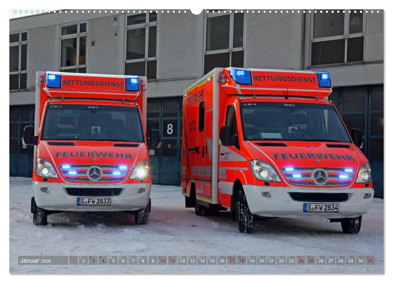 Bild: 9783457587034 | Einsatzfahrzeuge der Feuerwehr Stuttgart (Wandkalender 2026 DIN A2...