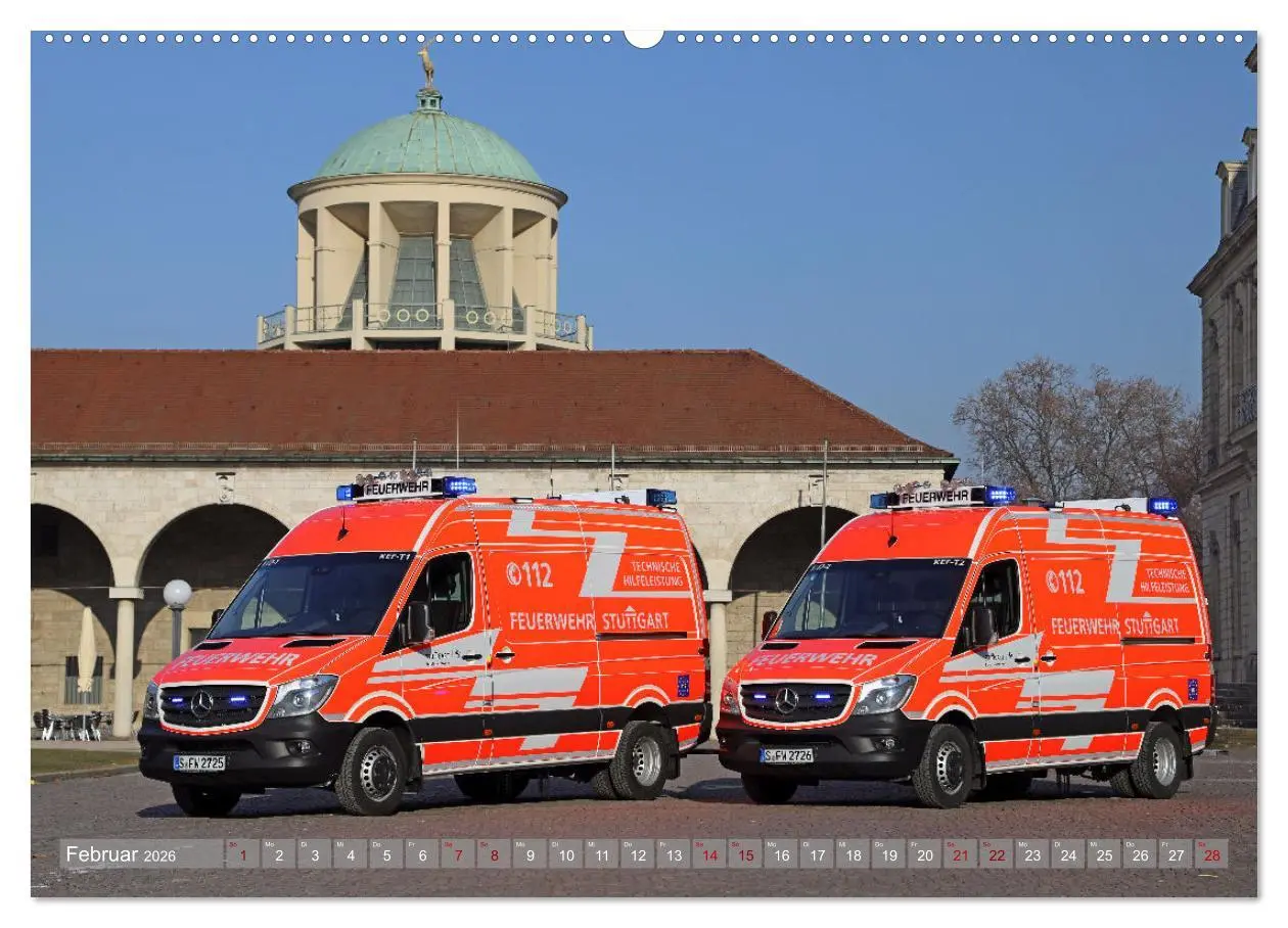 Bild: 9783457587034 | Einsatzfahrzeuge der Feuerwehr Stuttgart (Wandkalender 2026 DIN A2...