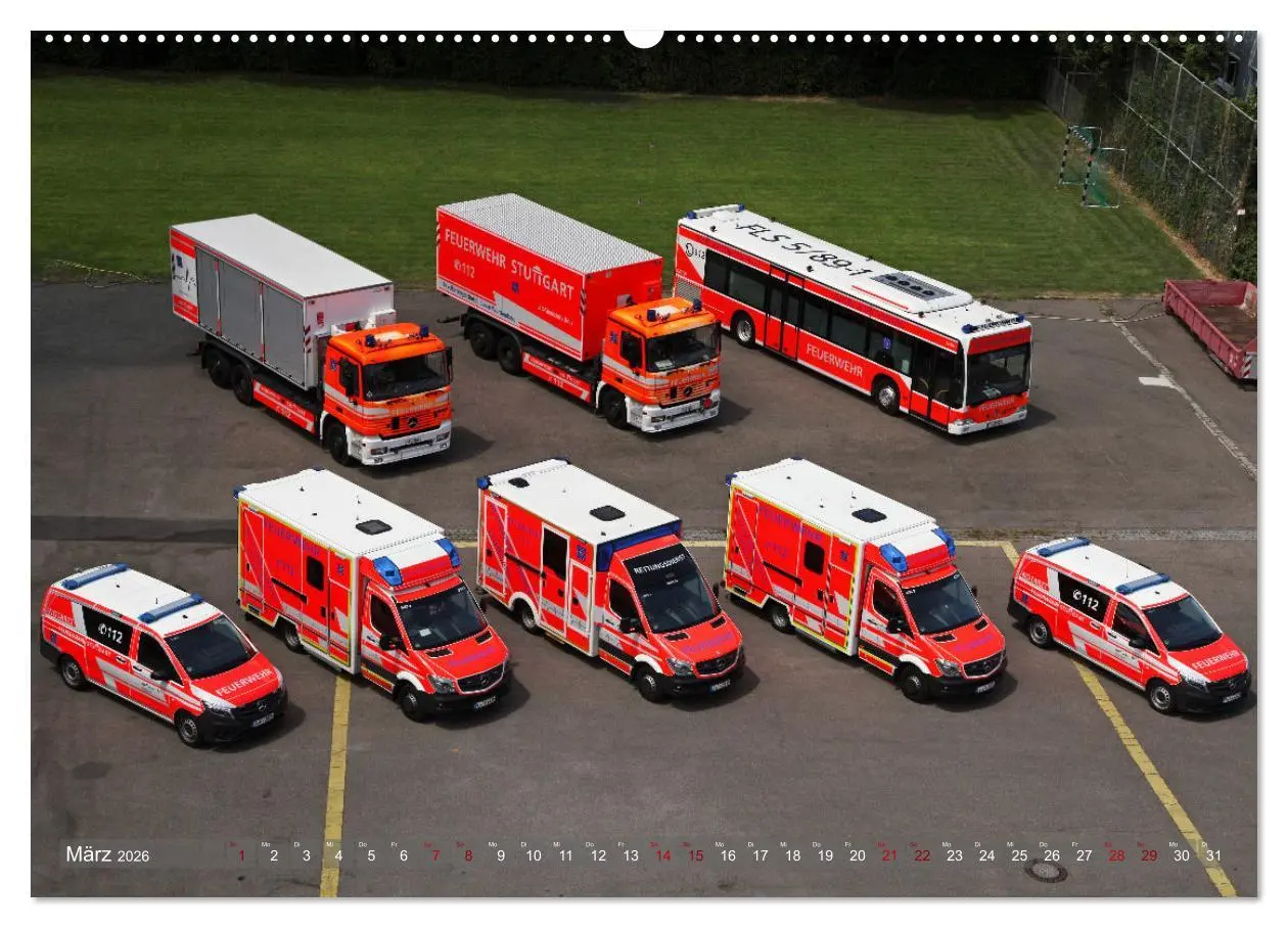 Bild: 9783457587034 | Einsatzfahrzeuge der Feuerwehr Stuttgart (Wandkalender 2026 DIN A2...